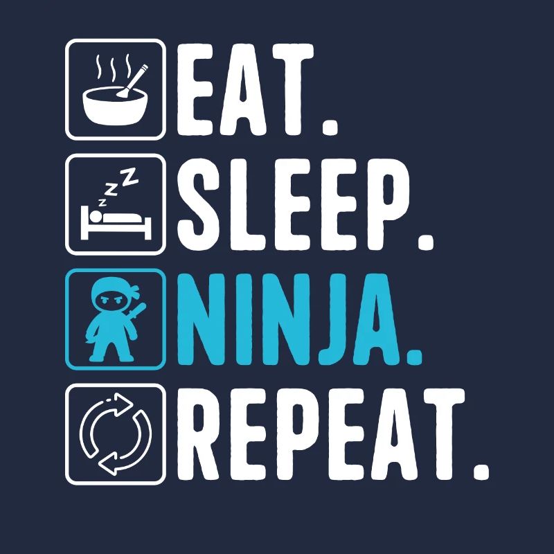 Eat Sleep Ninja Repeat Ninja Karate Junge Ninja
