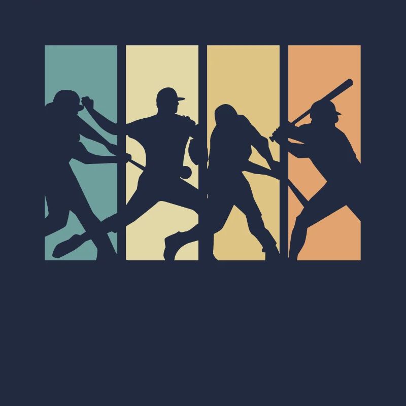 Conception de baseball rétro évolution pour