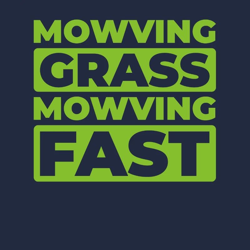 Lawn mower mowing