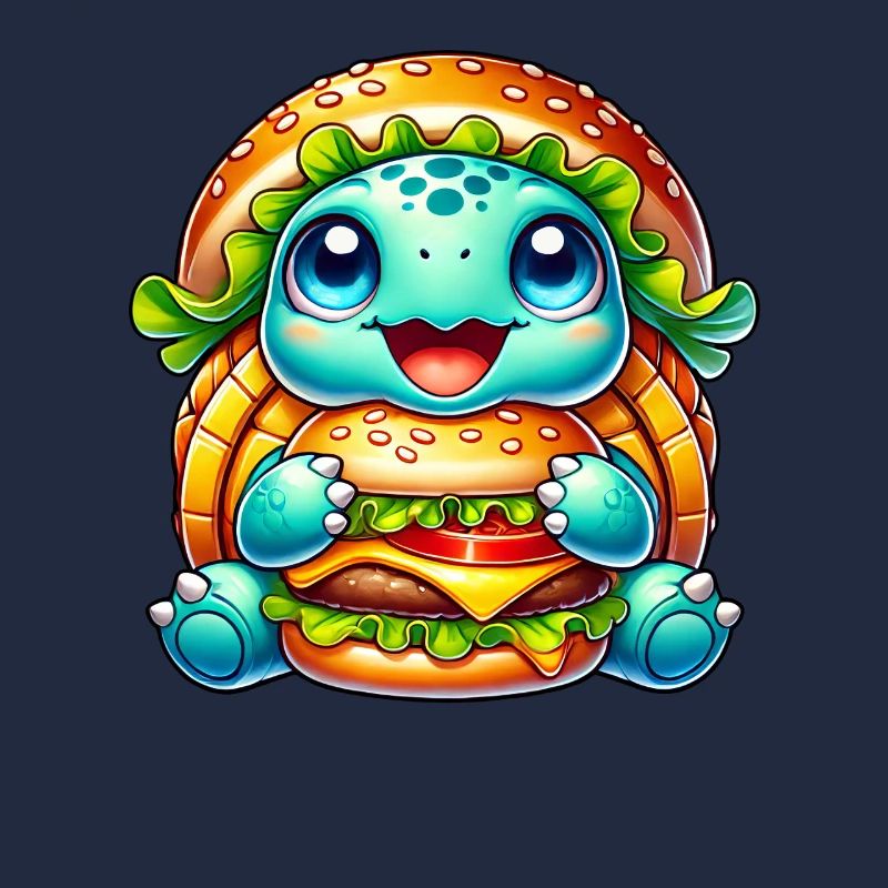 Cute Turtle Hamburger Whimsical Hat