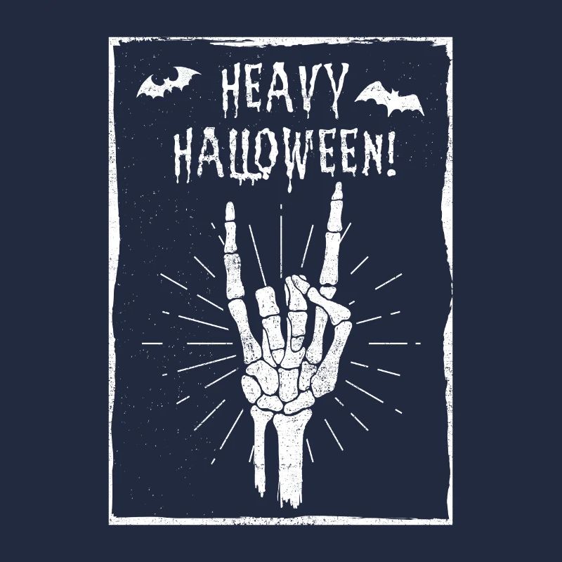 Devil Greeting Headbanger Halloween Gift Metal