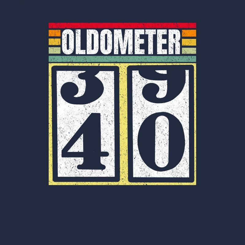 Oldometer 39 40 Funny 40th Birthday Retro Age 40