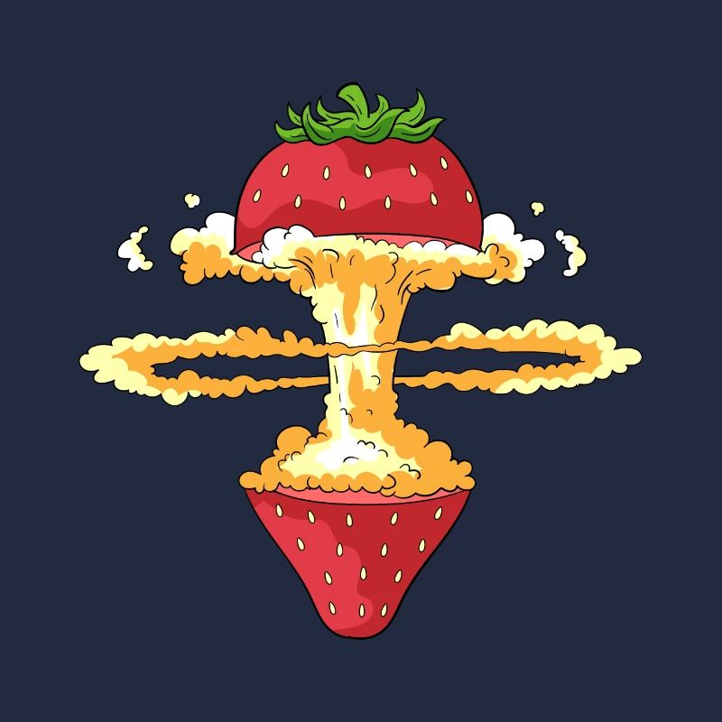 Exploding strawberry