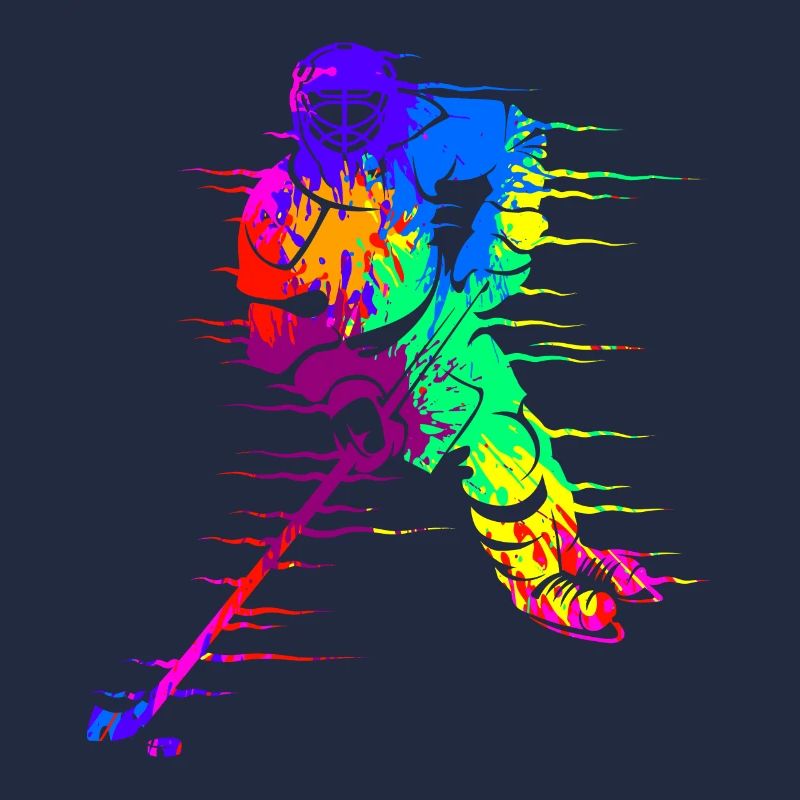 Bunter Eishockeyspieler