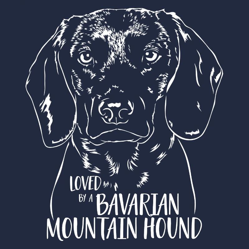 Loved by a BAVARIAN MOUNTAIN HOUND Spruch Wilsigns