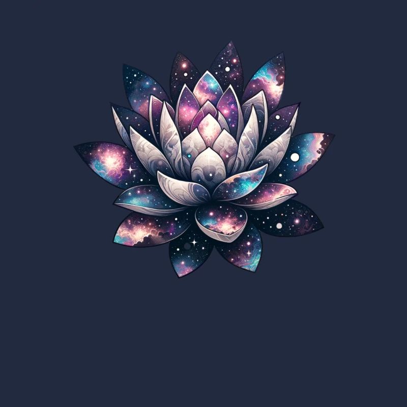 Floraison céleste Lotus galactique se déployant
