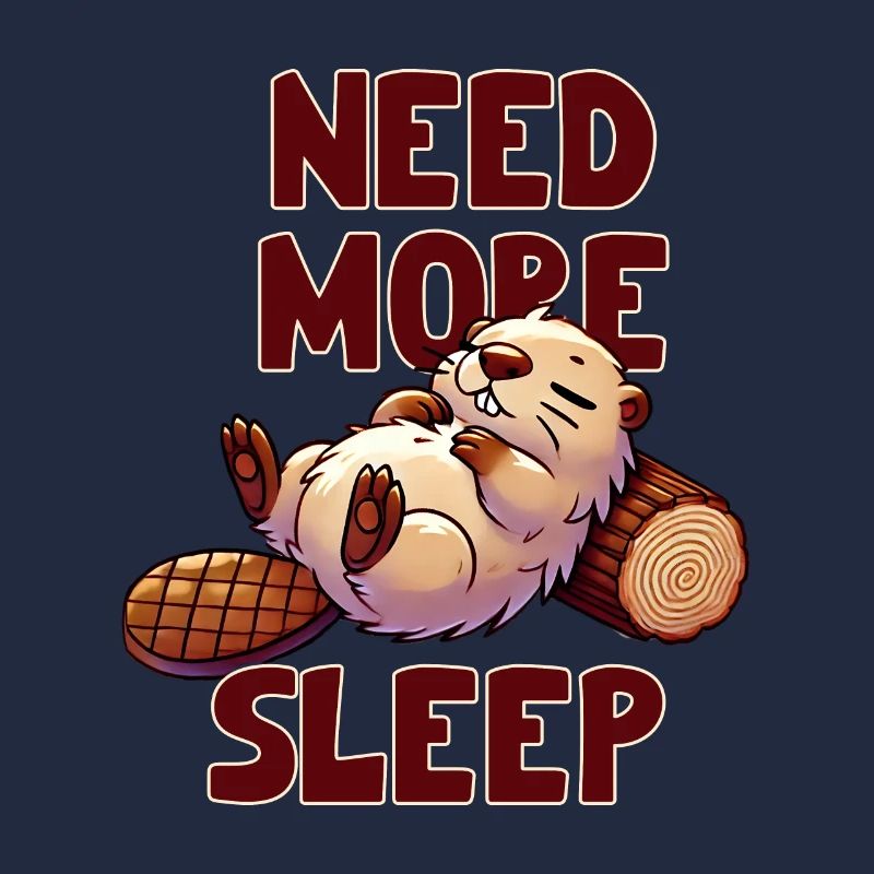 Besoin de plus de sommeil, castor mignon, plus drôle