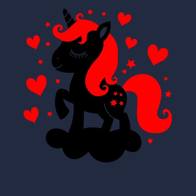 Bébé licorne contrastée