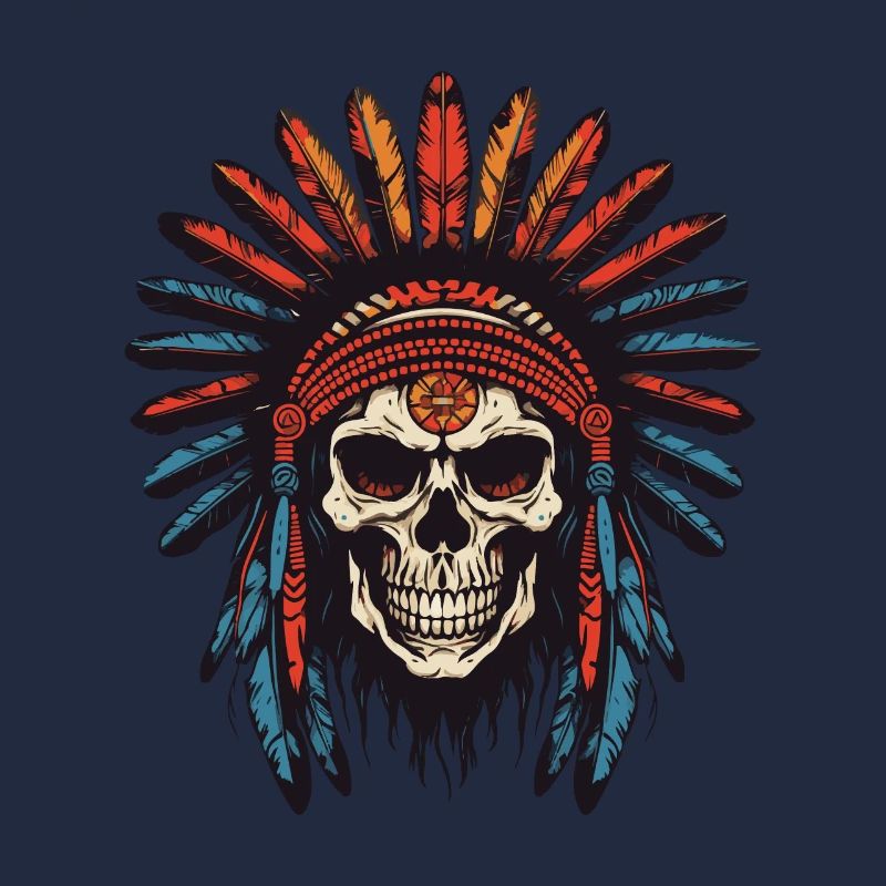 Apache Indian Chief Skull