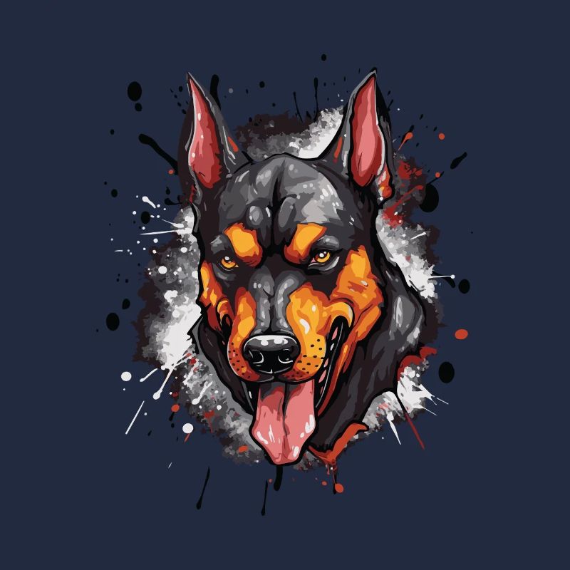 Doberman Head Icon Dog