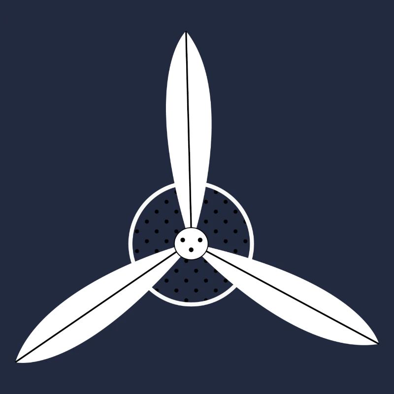 Hélice d'avion blanc