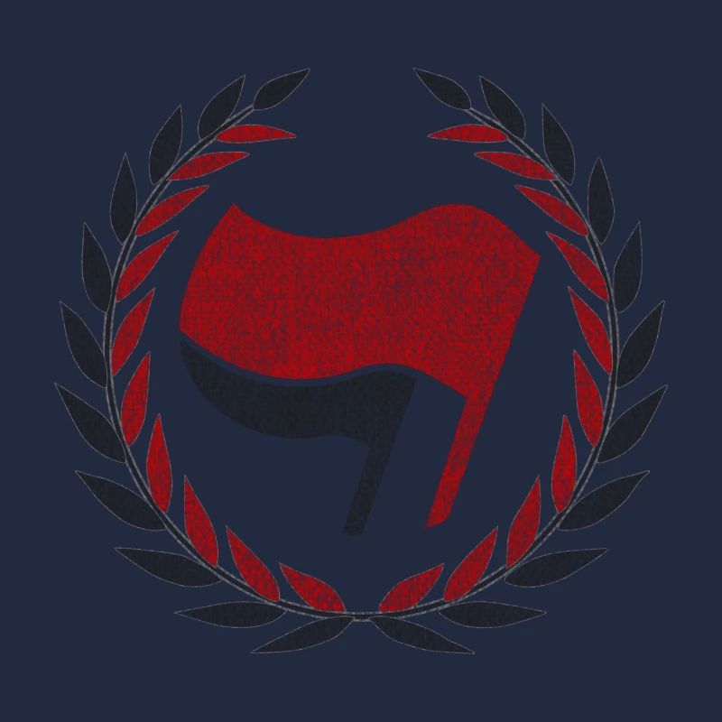 ANTIFA FLAGGEN ROT
