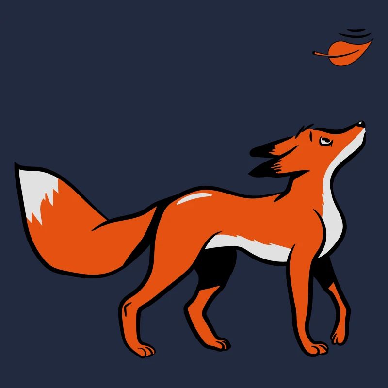 Leaf Fuchs douce jeune