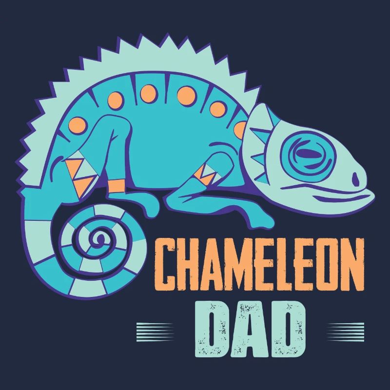 Chameleon Dad Reptile Lizard Lover
