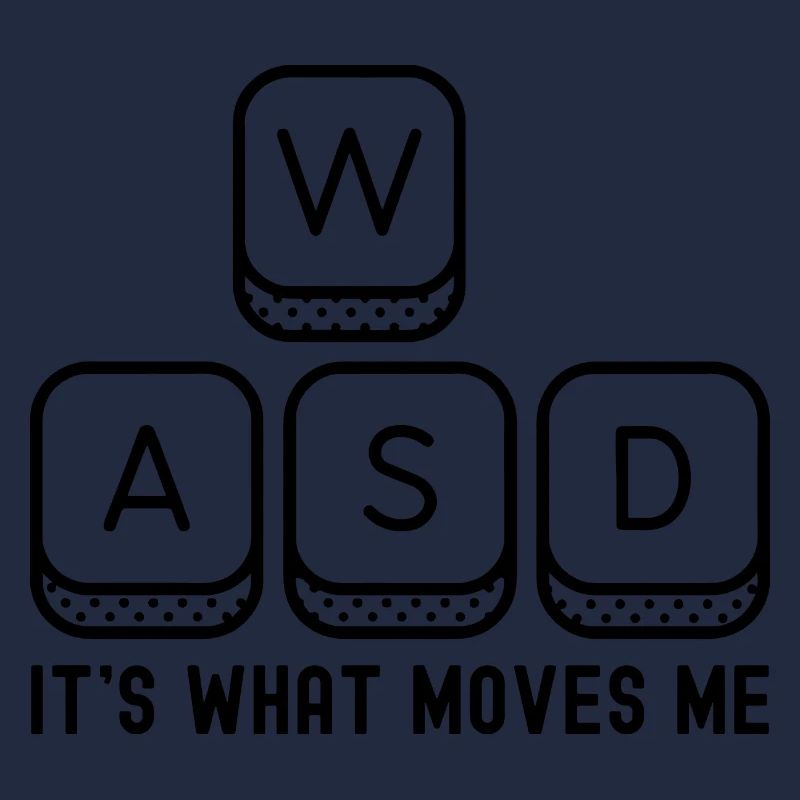 WASD C’est ce qui m’émeut, drôle de joueur de jeu sur PC