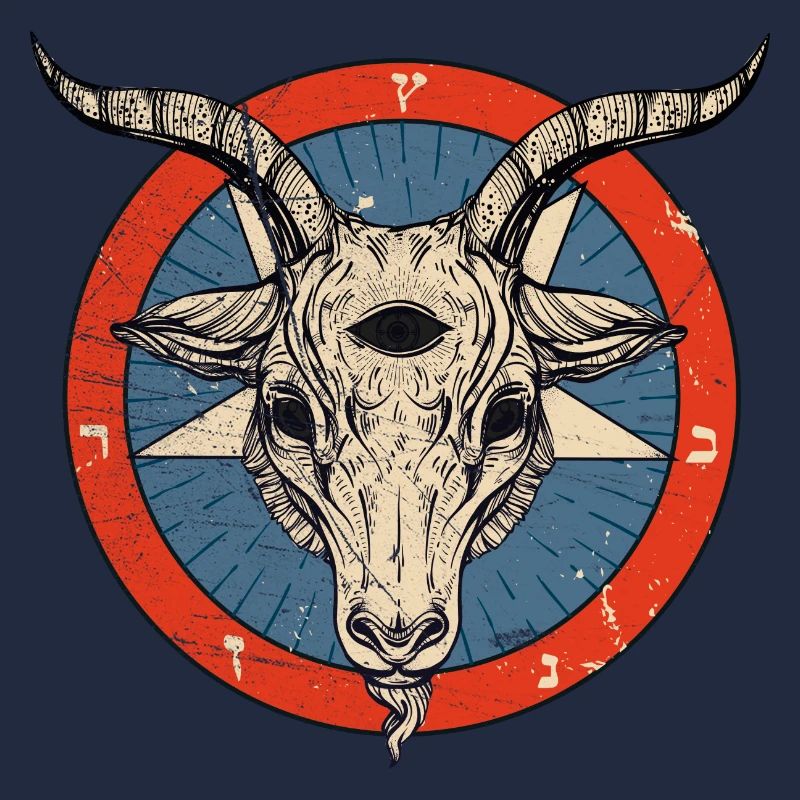 Sigil Of Baphomet - Halloween Devil 666 Pentacle