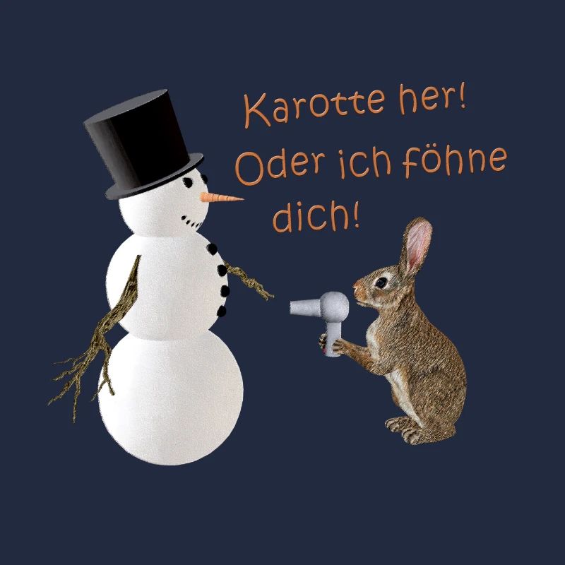 Karotte her! Oder ich föhne dich!