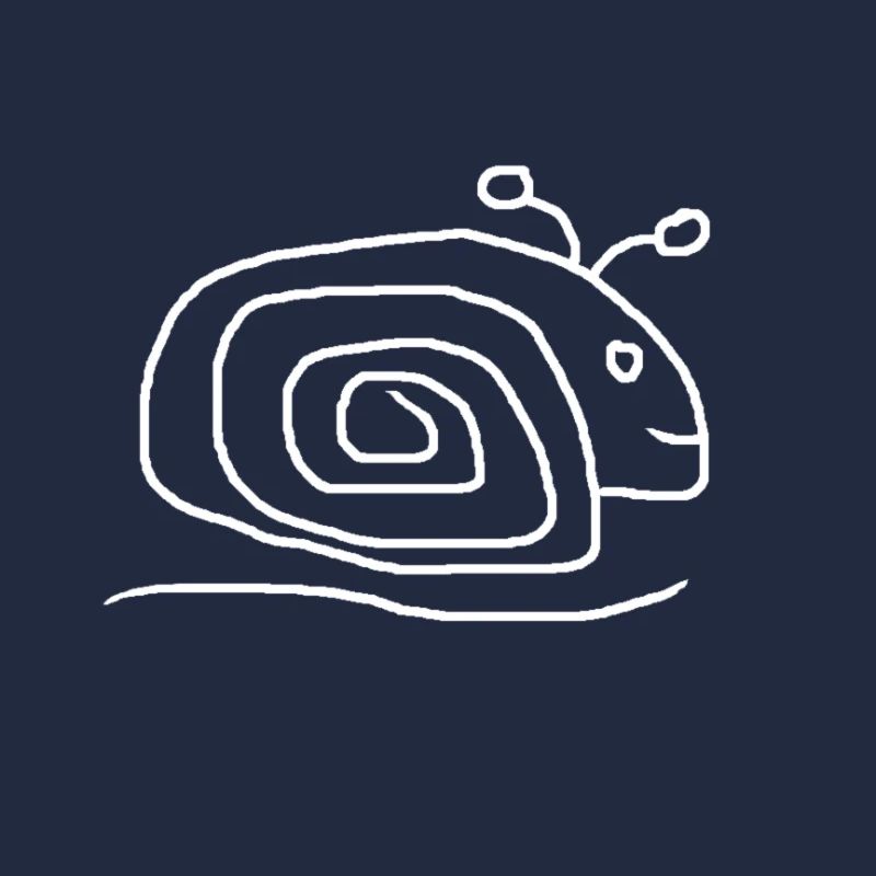 Schnecke weiss 2