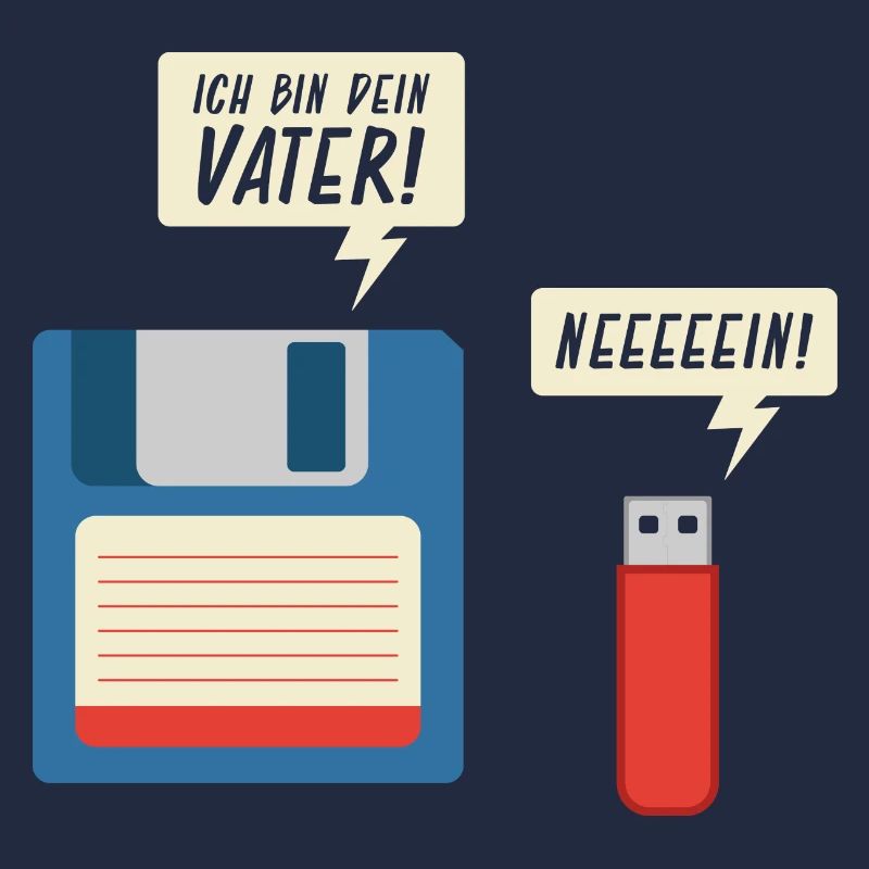 Ich Bin Dein Vater Diskette USB Stick Informatik