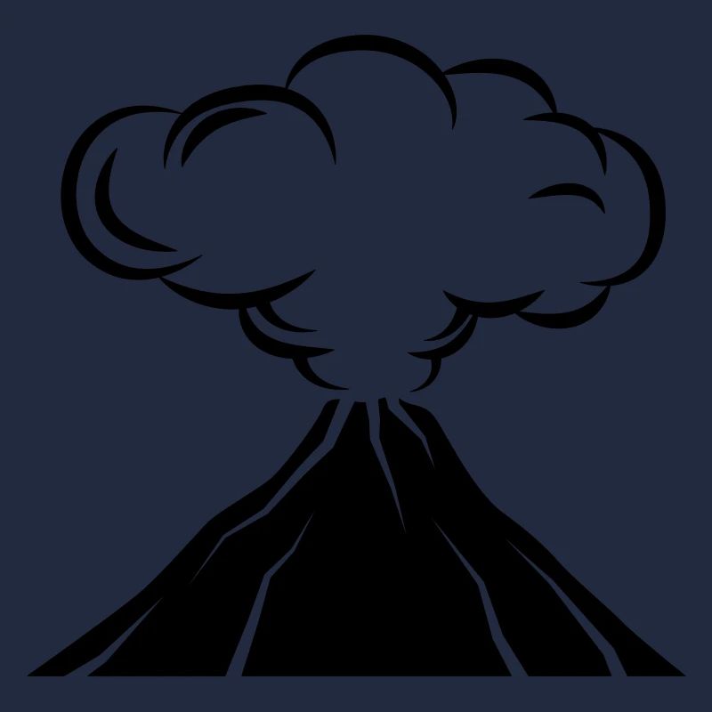 Icône de volcan