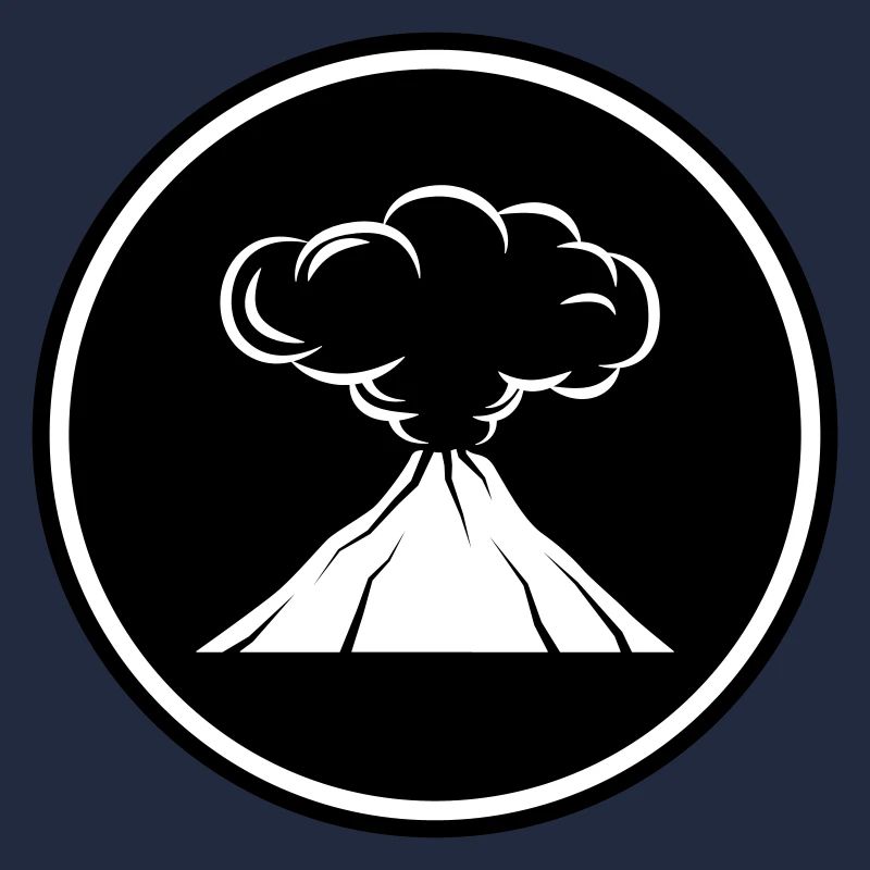 symbole d'icône de volcan