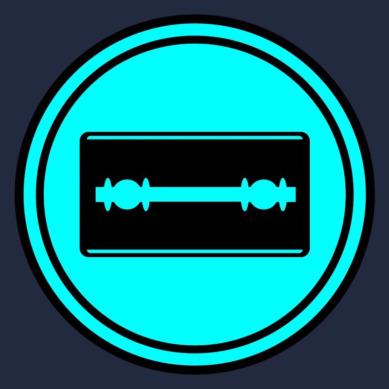 Razor Blade Icon Circle