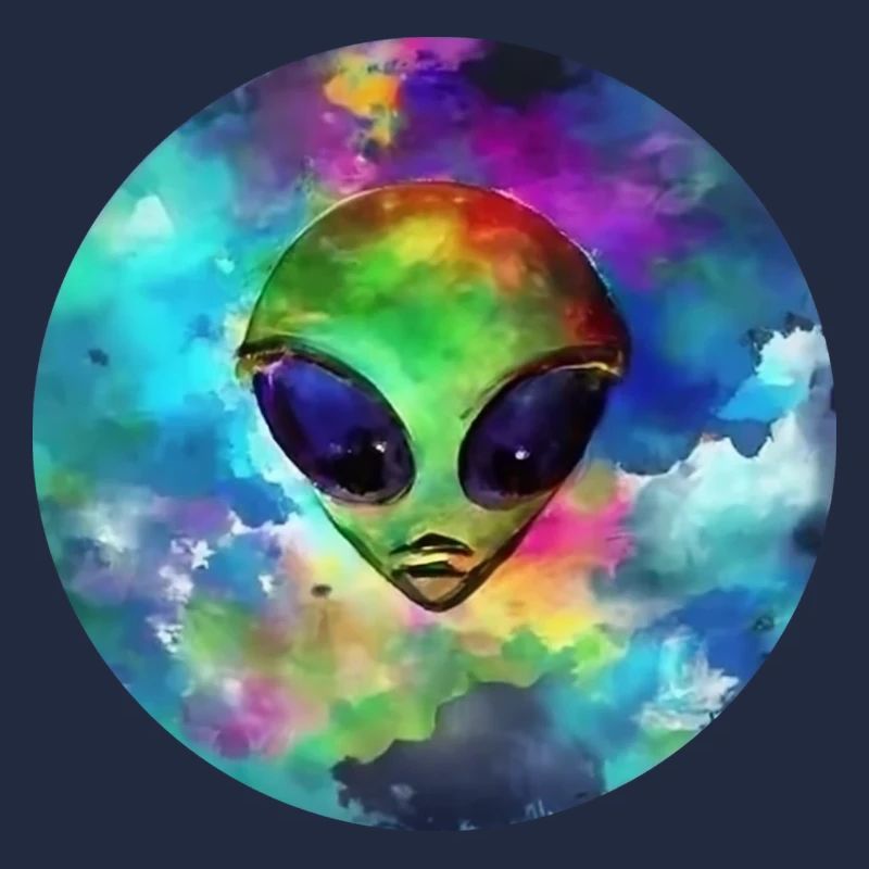 Tête d'Alien devant sa Planète