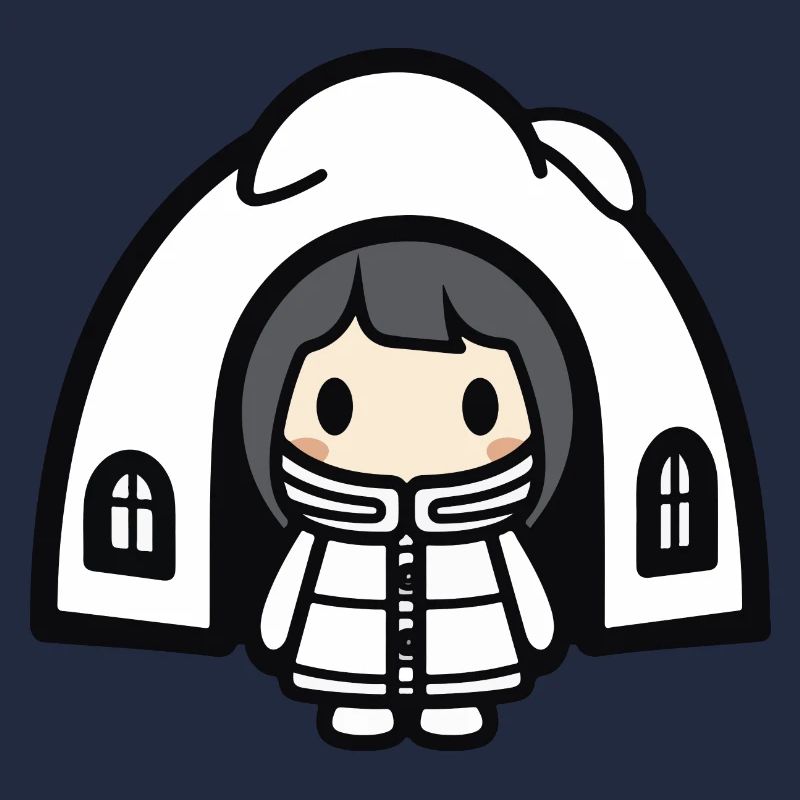 Winter Eskimo Iglu Comic