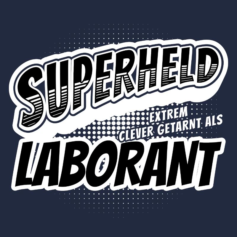 Superheld, clever getarnt als Laborant