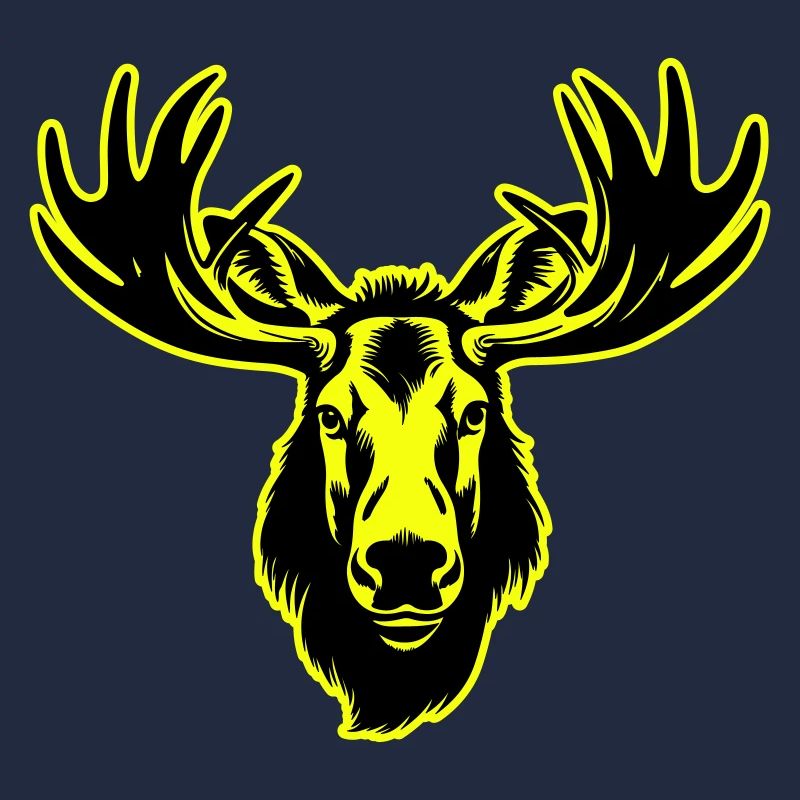 Elch Kopf Porträt Symbol
