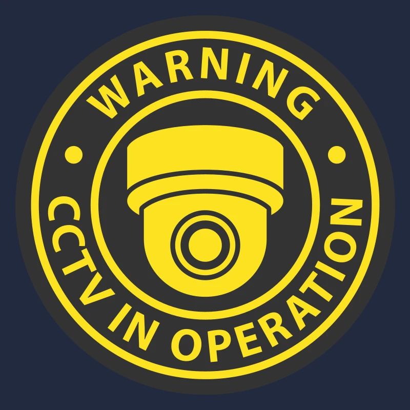 Security cameras in use symbol icon. Fixed CCTV