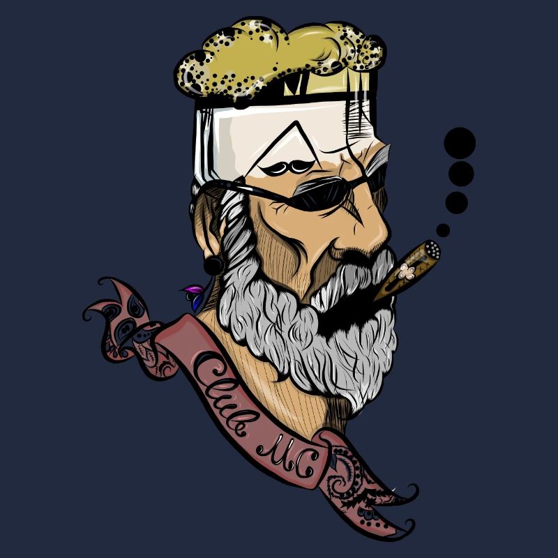 Bart Mann mit Zigarre