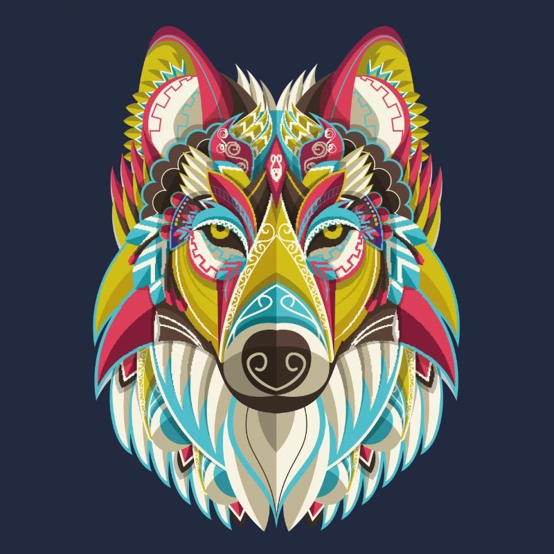 loup de couleur