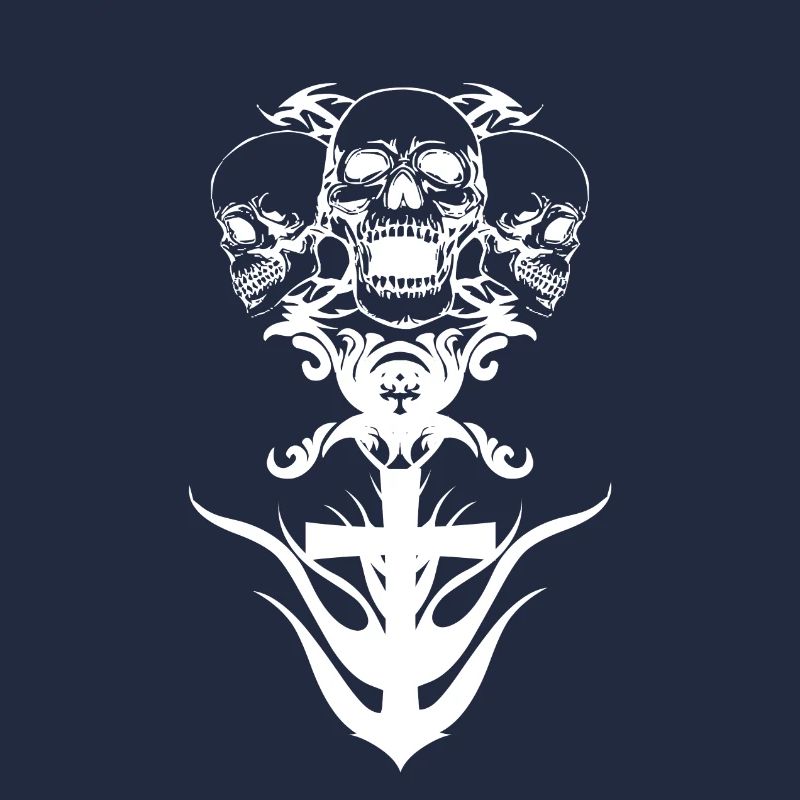 Croix avec tête de mort