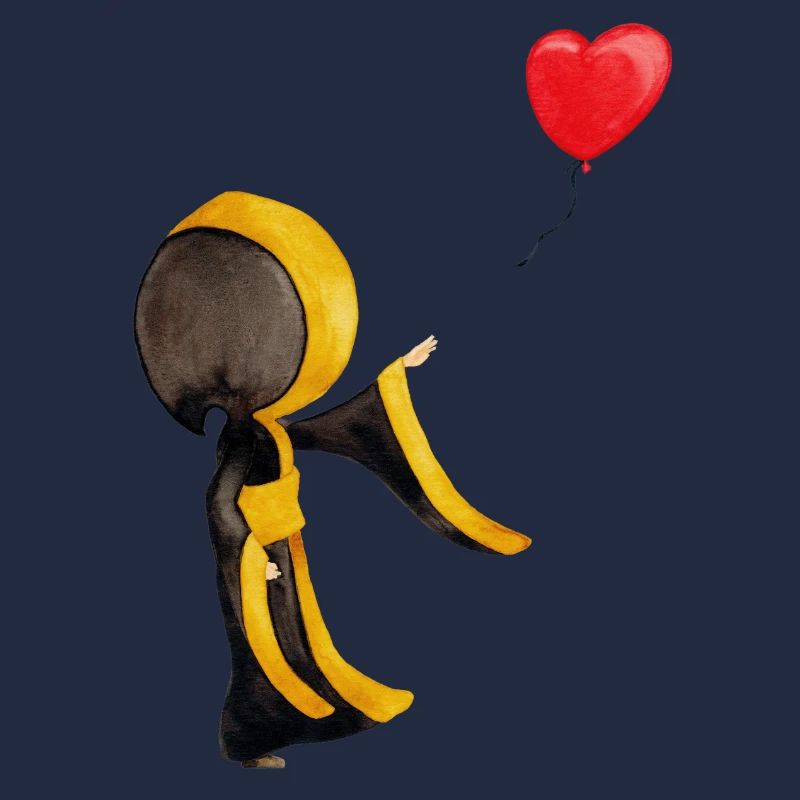 Münchner Kindl avec un ballon en forme de coeur