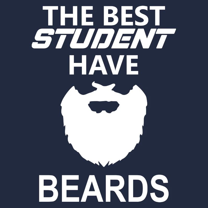 Funny Beard Student Saying Gift Student
