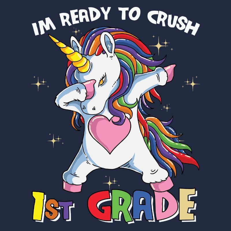 Ich bin bereit, Regenbogenmädchen Jungen der 1. Klasse zu zerquetschen