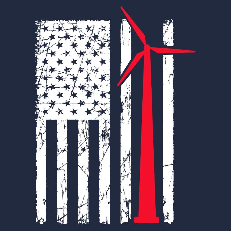 Conception d’une éolienne Flag USA pour un passionné des États-Unis
