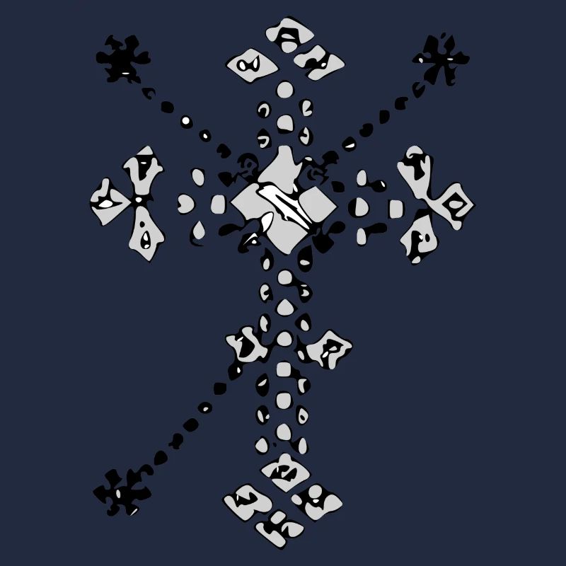 Croix catholique zentangle