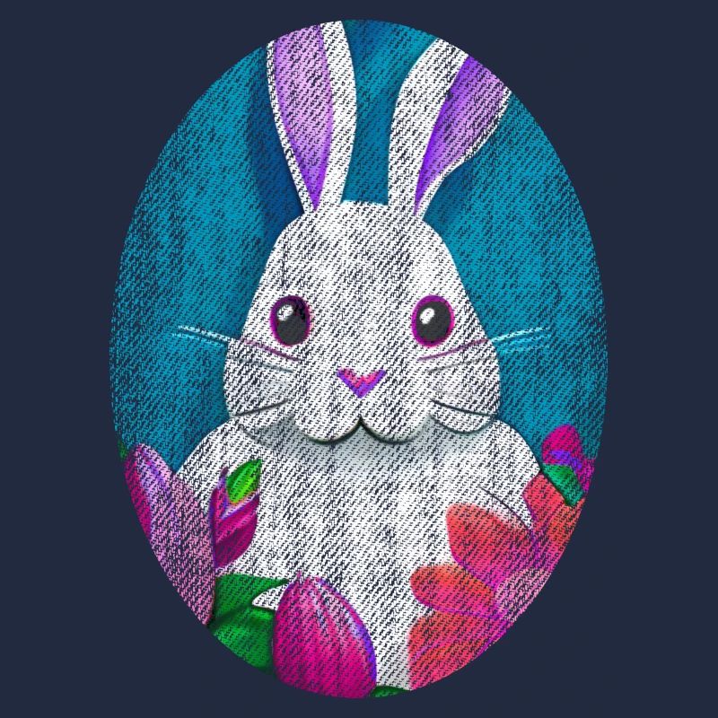 Easter Bunny retro usagé - look cool