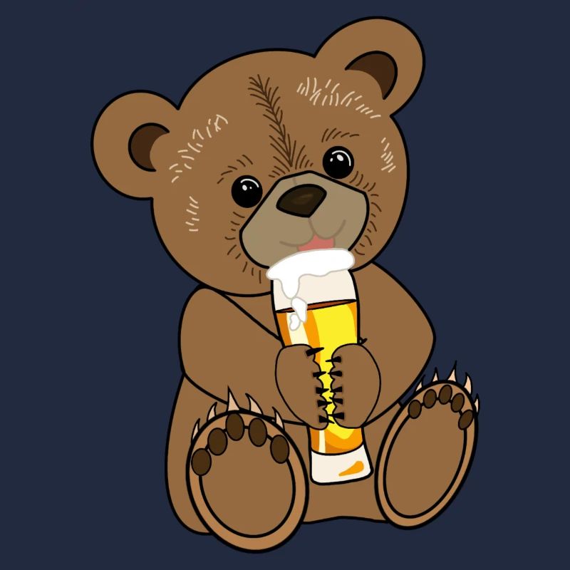 Teddybär mit Bier