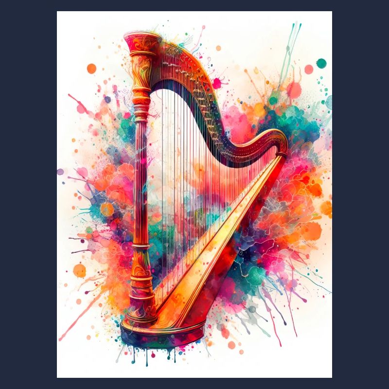 Harpe aquarelle