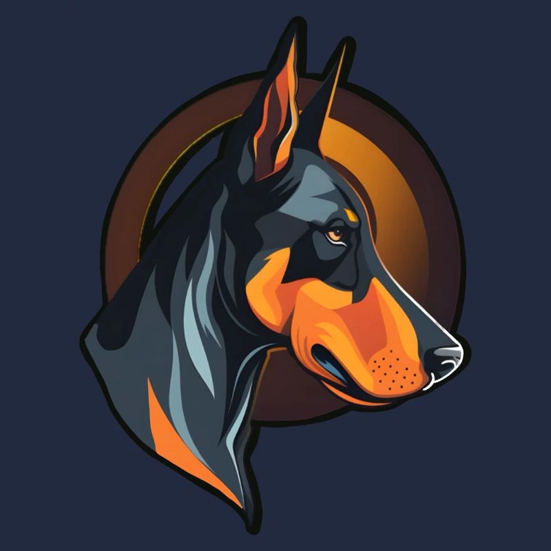 Cooler Dobermann Dobermannhalter