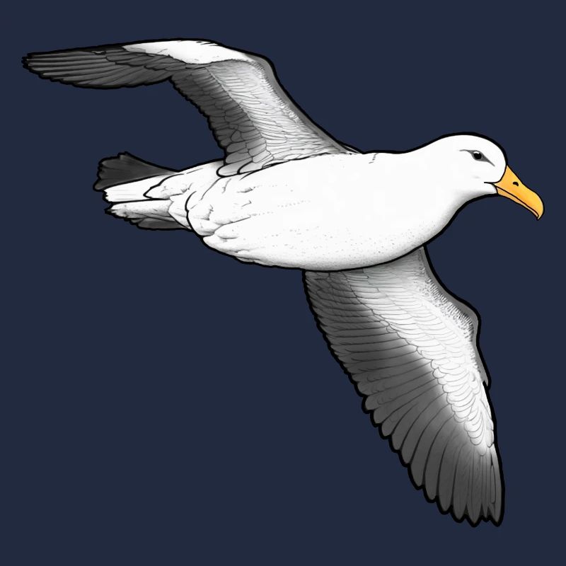 Albatross fliegend