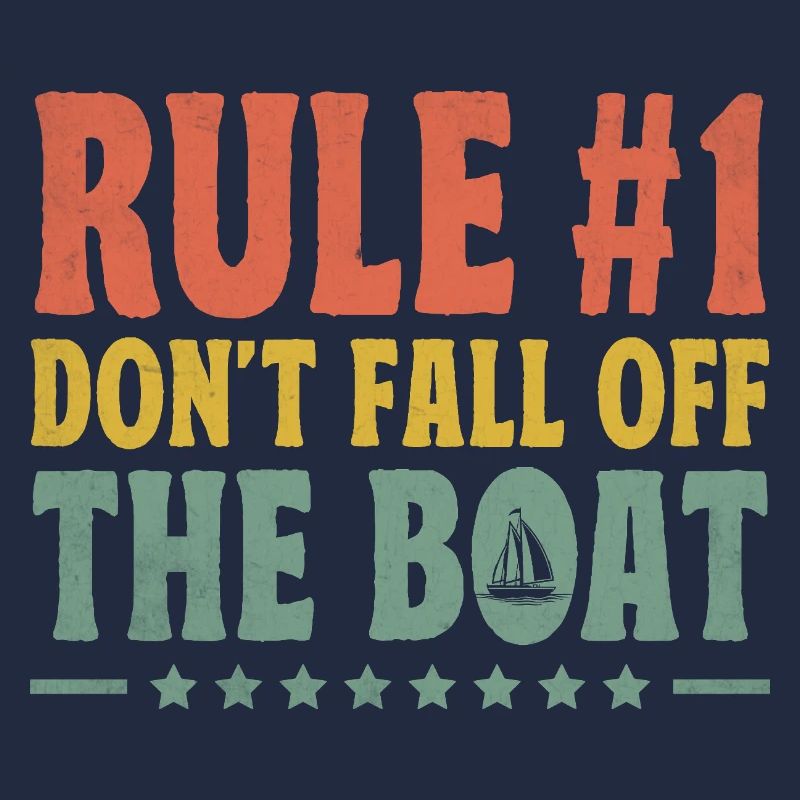 Regel # Fallen Sie nicht vom Boot Paddelboot