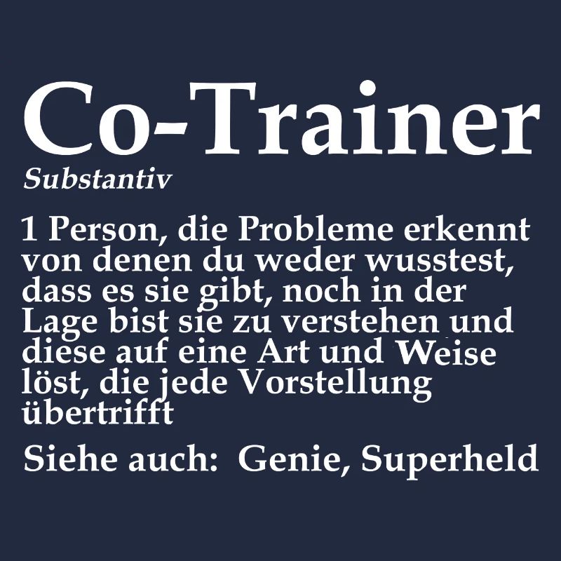 Co-Trainer Sport Assistenztrainer Geschenk