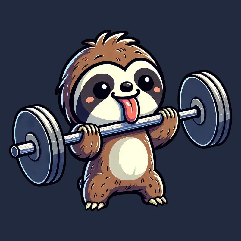 Sloth Strength Training: Dumbbells & Bench Press
