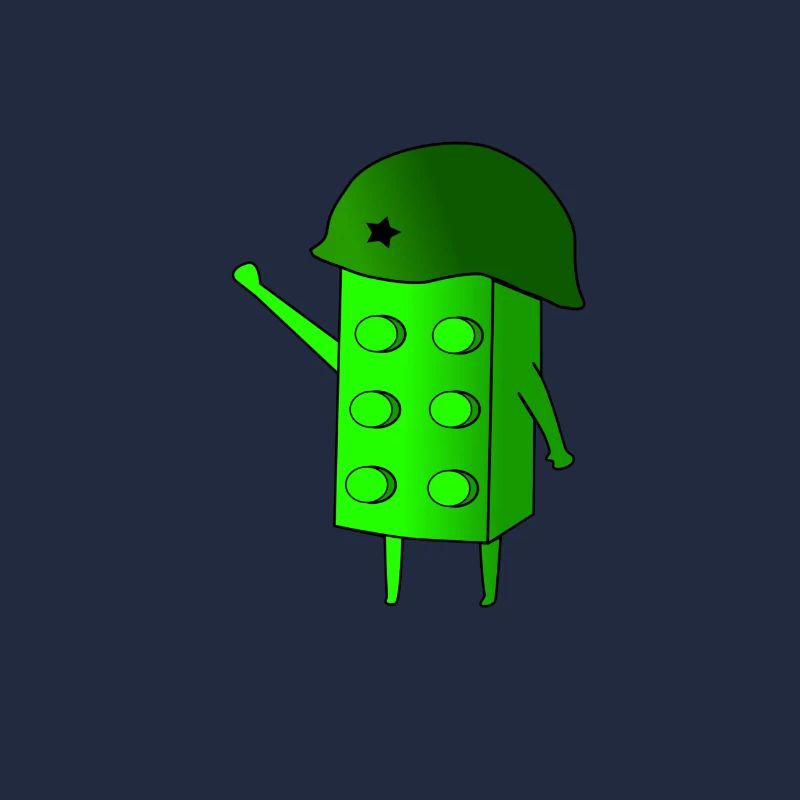 Bloc de construction vert