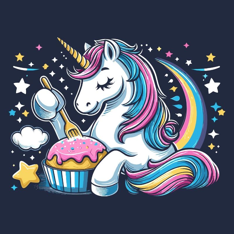 Einhorn Cupcake Herz Bäcker Backen Backen Cupcakes