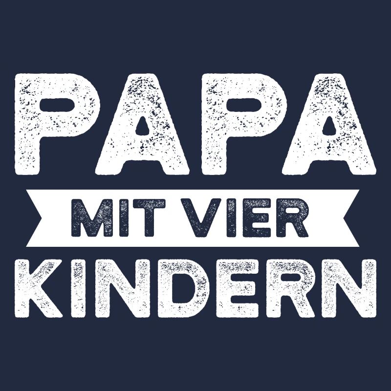 Papa 4 Kinder Vater Geschenk